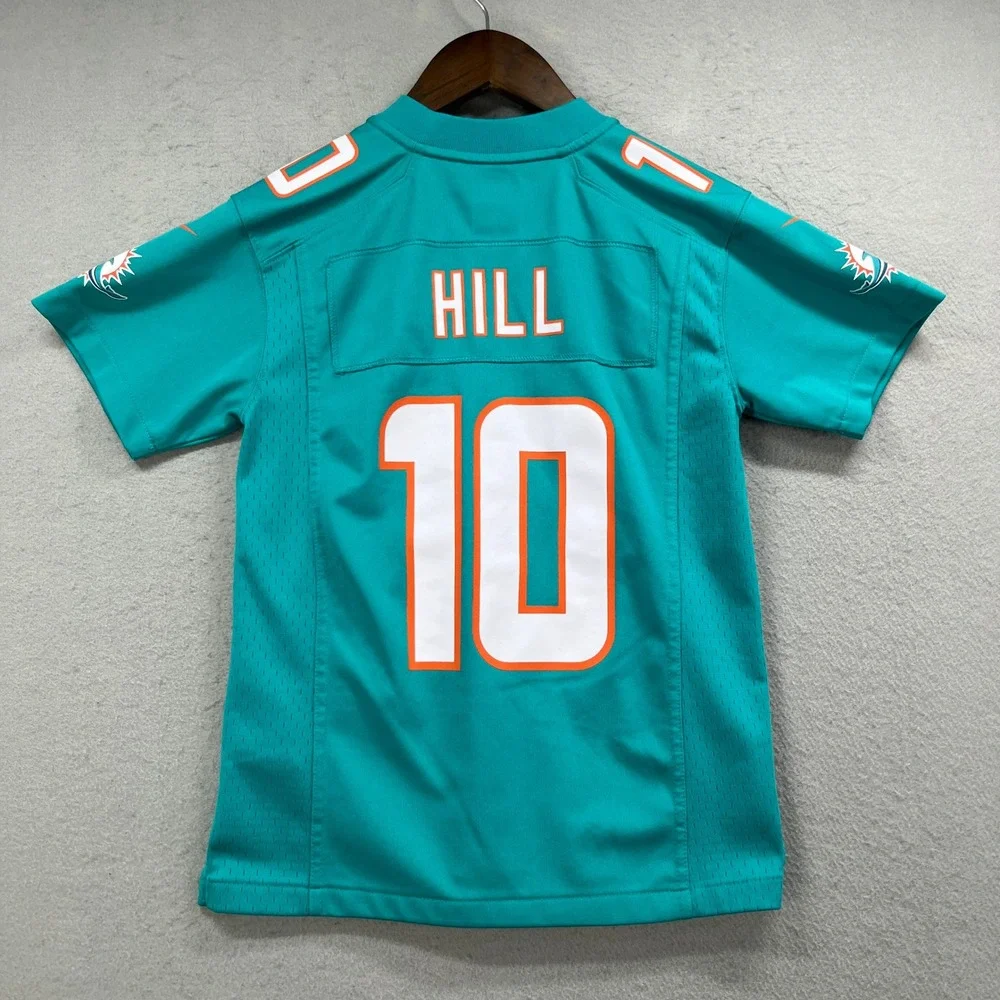 Tyreek Hill Miami Dolphins Nike Jersey Boy S Aqua #10 On Field Football Game Day